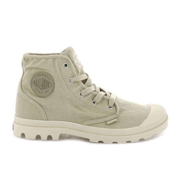 Palladium Pampa Hi Women\'s Boots Light Green | UK U981-AHL